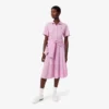 Flared Mini-Piqua polojurk voor dames