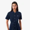 Flared Mini-Piqua polojurk voor dames