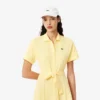 Flared Mini-Piqua polojurk voor dames