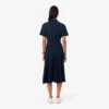Flared Mini-Piqua polojurk voor dames