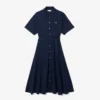 Flared Mini-Piqua polojurk voor dames
