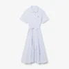 Flared Mini-Piqua polojurk voor dames