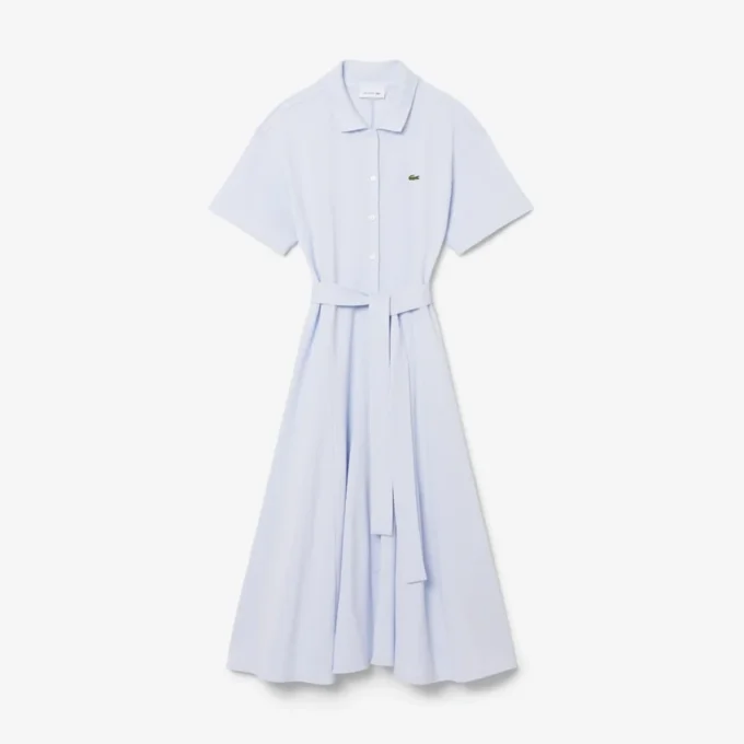 Flared Mini-Piqua polojurk voor dames