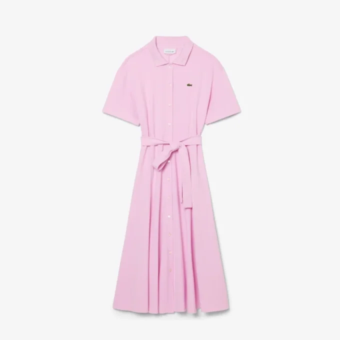 Flared Mini-Piqua polojurk voor dames