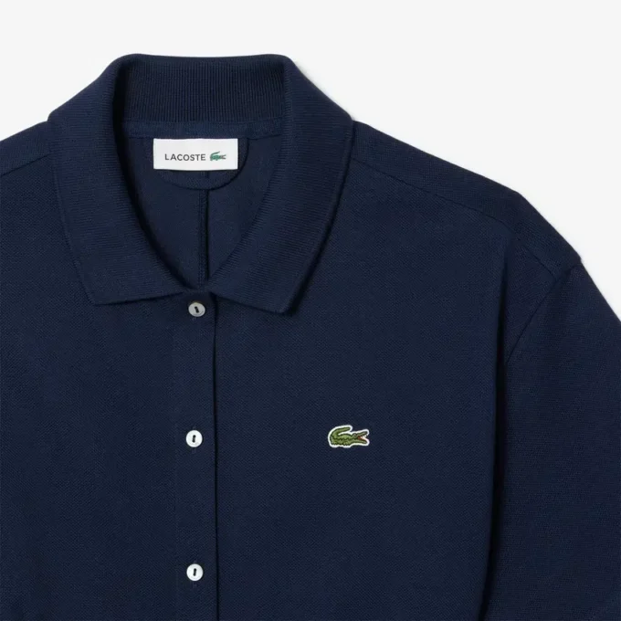 Flared Mini-Piqua polojurk voor dames
