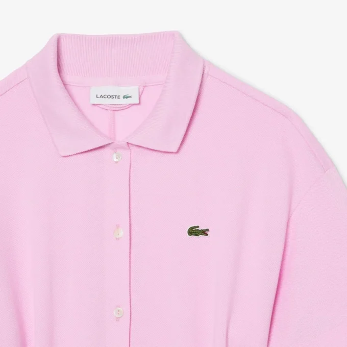 Flared Mini-Piqua polojurk voor dames