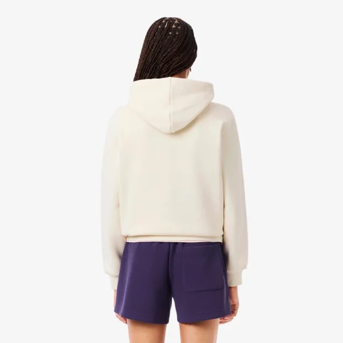 Fleece hoodie met logo voor dames