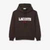 Fleece hoodie met logo voor dames