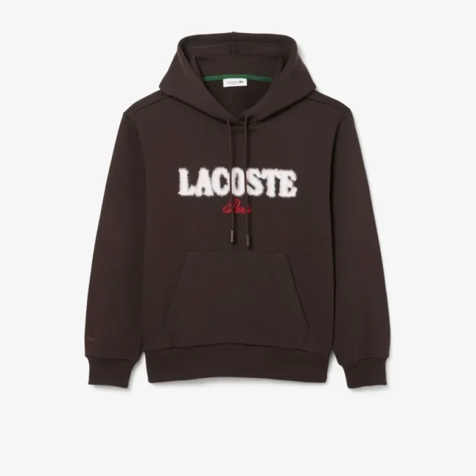 Fleece hoodie met logo voor dames
