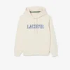 Fleece hoodie met logo voor dames