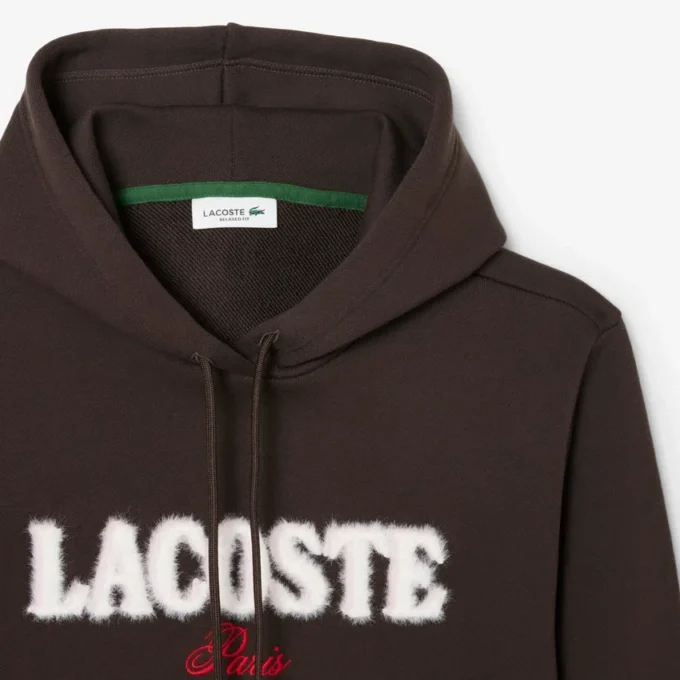 Fleece hoodie met logo voor dames