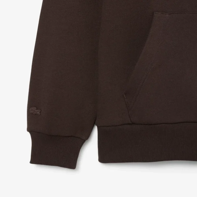 Fleece hoodie met logo voor dames