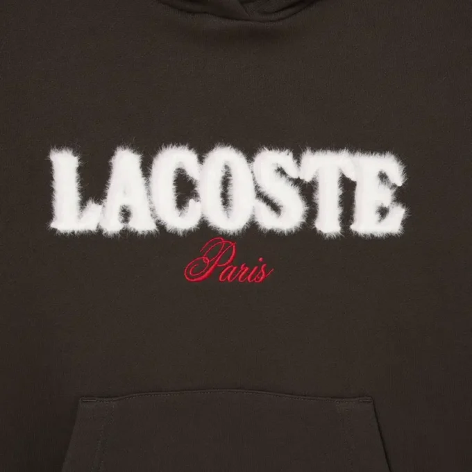 Fleece hoodie met logo voor dames