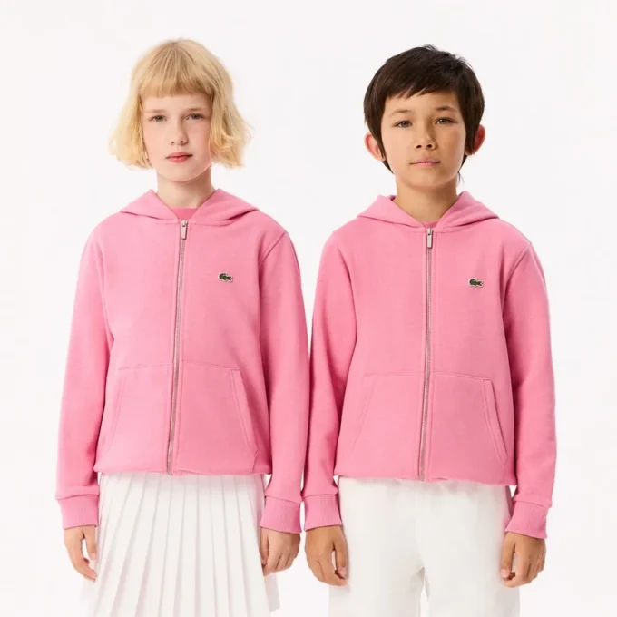 Fleece hoodie met rits voor kinderen