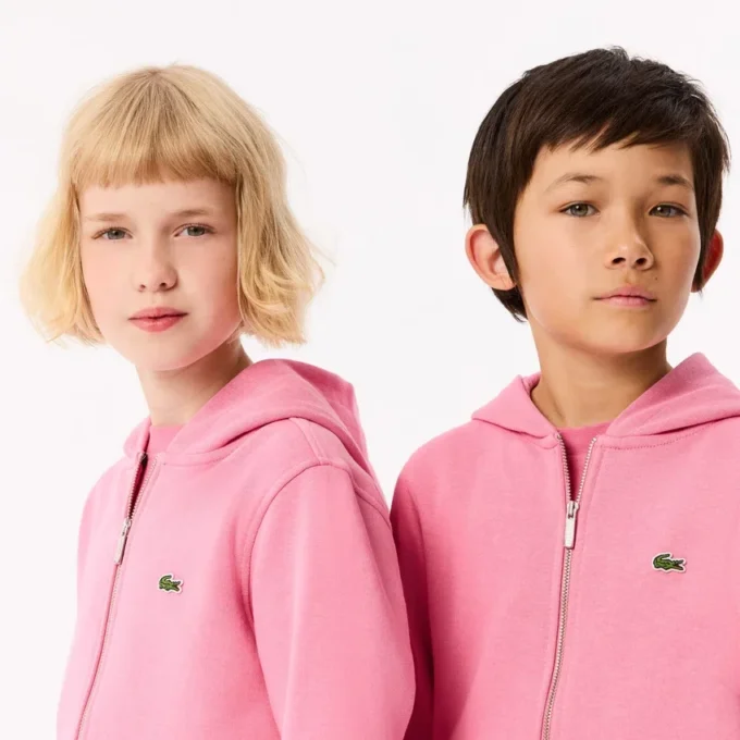 Fleece hoodie met rits voor kinderen
