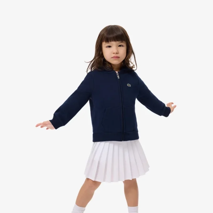 Fleece hoodie met rits voor kinderen