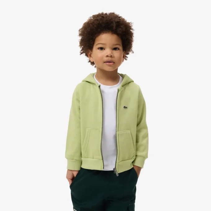 Fleece hoodie met rits voor kinderen