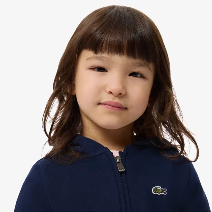 Fleece hoodie met rits voor kinderen