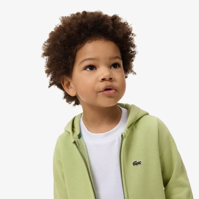 Fleece hoodie met rits voor kinderen