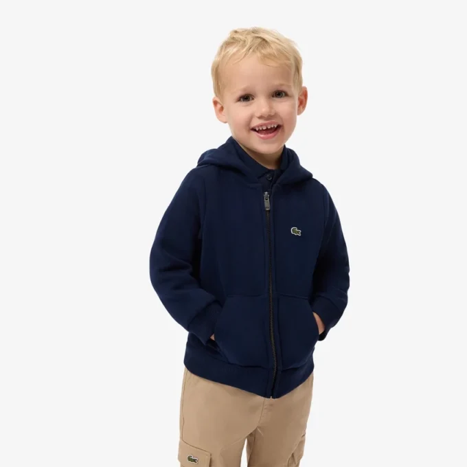 Fleece hoodie met rits voor kinderen