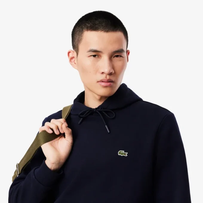 Fleece hoodie voor heren