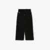 Fleece-joggingbroek met uitlopende pijpen voor meisjes