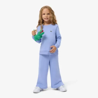 Fleece-joggingbroek met uitlopende pijpen voor meisjes
