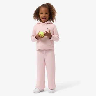 Fleece-joggingbroek met uitlopende pijpen voor meisjes