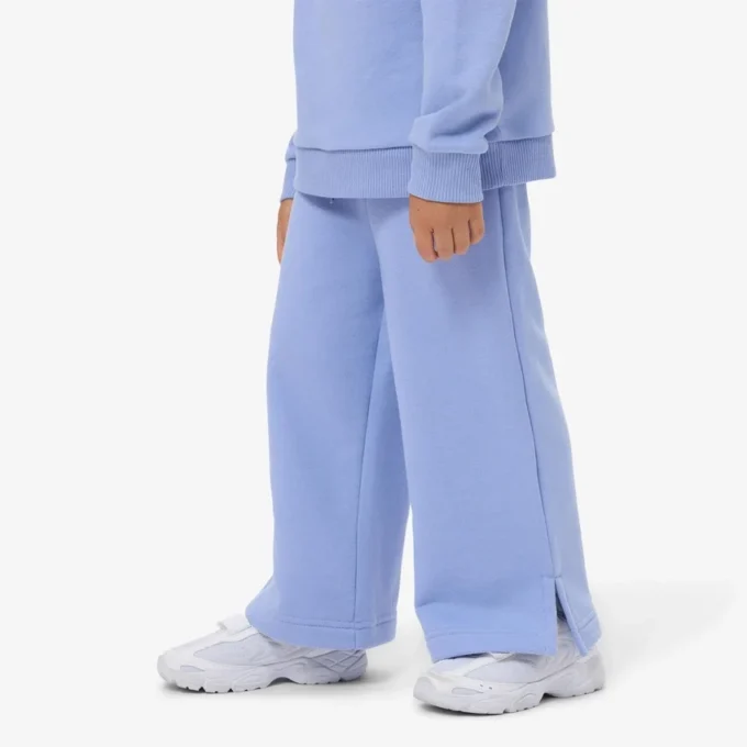 Fleece-joggingbroek met uitlopende pijpen voor meisjes