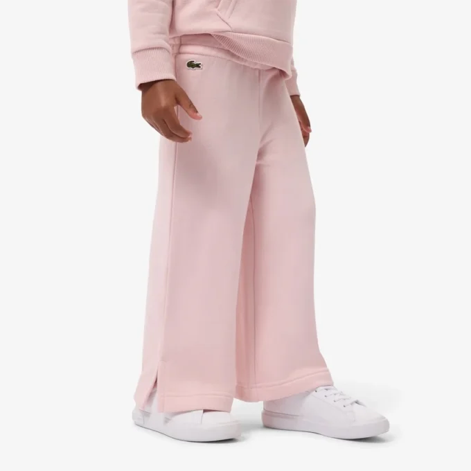 Fleece-joggingbroek met uitlopende pijpen voor meisjes