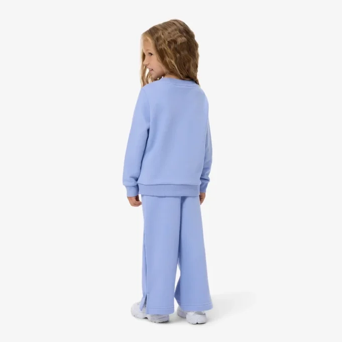 Fleece-joggingbroek met uitlopende pijpen voor meisjes