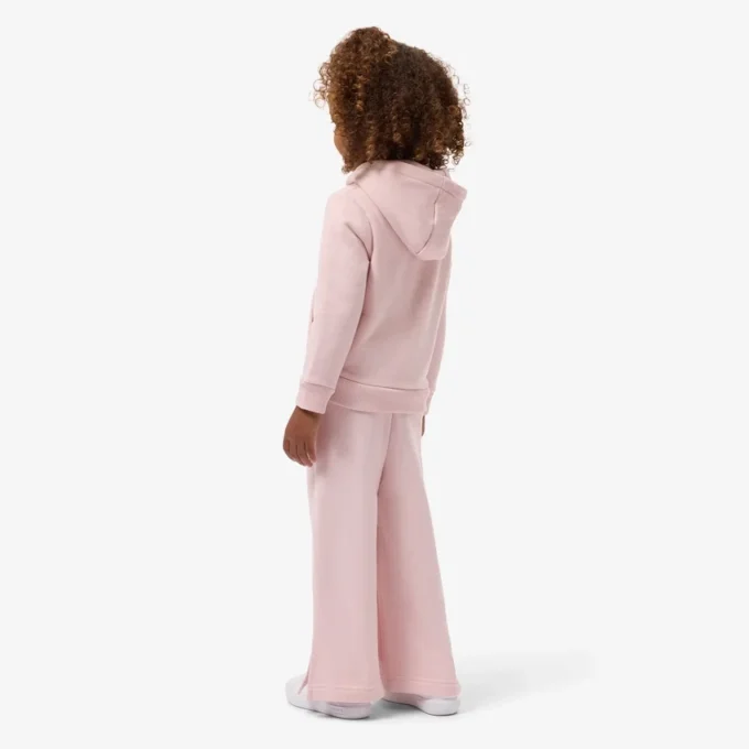 Fleece-joggingbroek met uitlopende pijpen voor meisjes