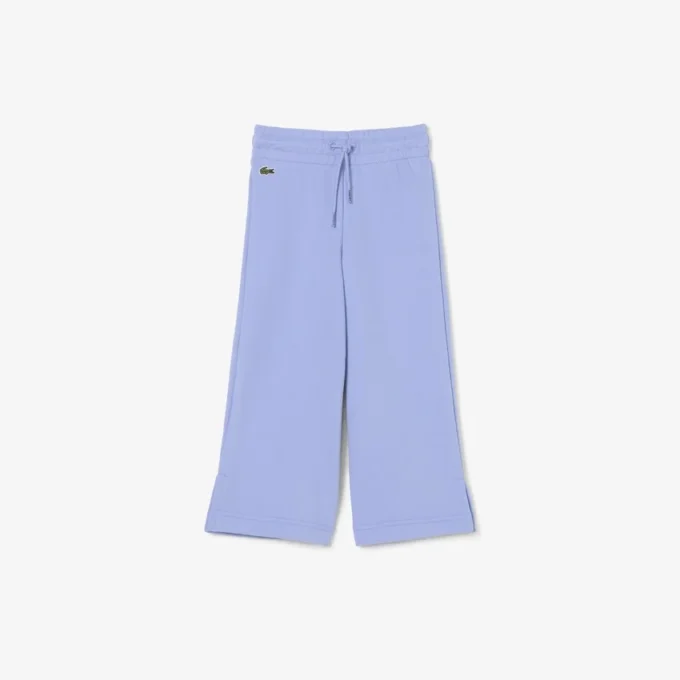 Fleece-joggingbroek met uitlopende pijpen voor meisjes