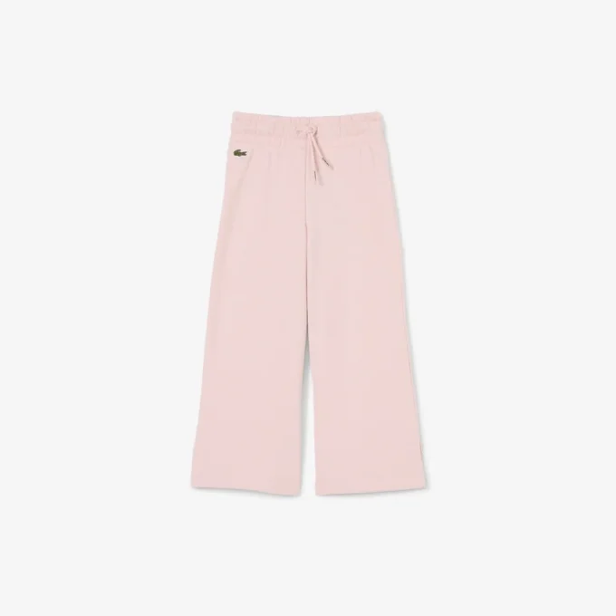Fleece-joggingbroek met uitlopende pijpen voor meisjes