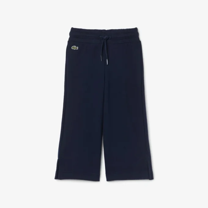Fleece-joggingbroek met uitlopende pijpen voor meisjes