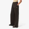 Fleece-joggingbroek met wijde pijpen voor dames