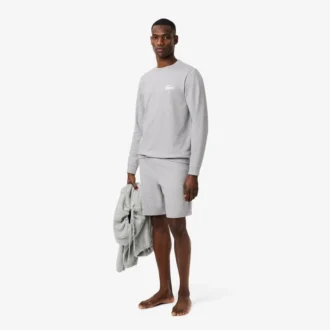 Fleece-loungehoodie voor heren