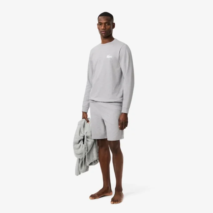 Fleece-loungehoodie voor heren