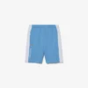Fleece-short met kleurblokken