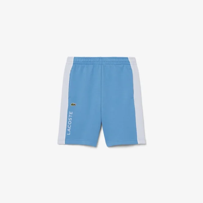 Fleece-short met kleurblokken