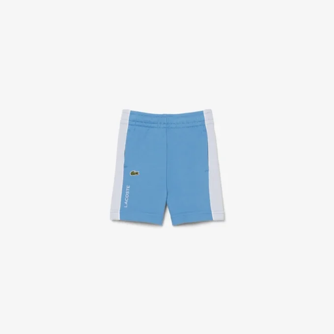 Fleece-short met kleurblokken