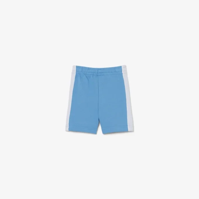 Fleece-short met kleurblokken