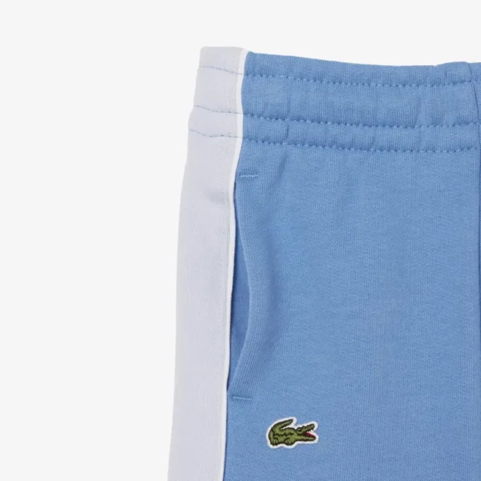 Fleece-short met kleurblokken