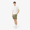Fleece-short met logo-streep en normale pasvorm