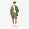 Fleece-short met logo-streep en normale pasvorm