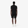 Fleece-short met logo-streep en normale pasvorm