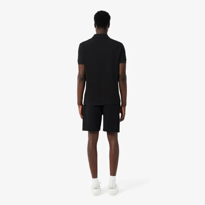 Fleece-short met logo-streep en normale pasvorm
