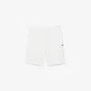 Fleece-short met logo-streep en normale pasvorm