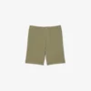 Fleece-short met logo-streep en normale pasvorm