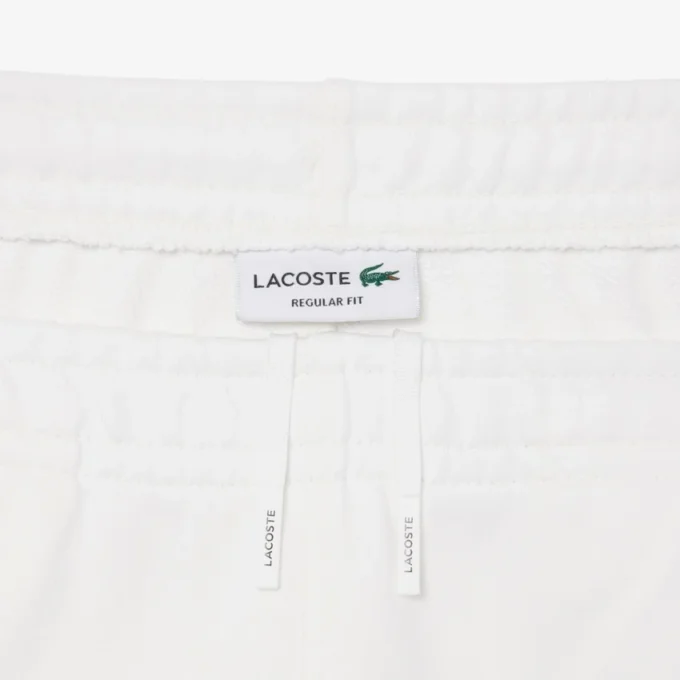 Fleece-short met logo-streep en normale pasvorm